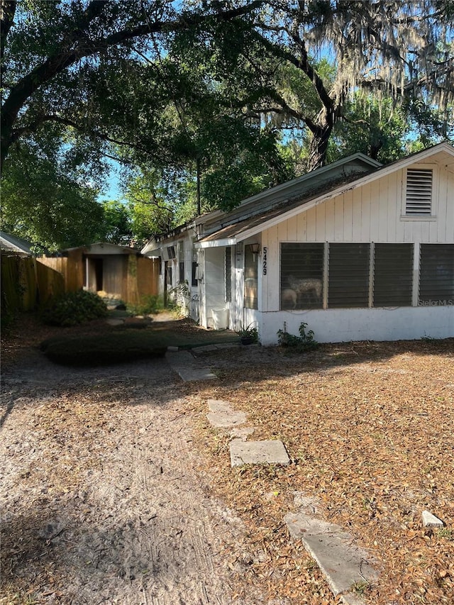 view of side of home