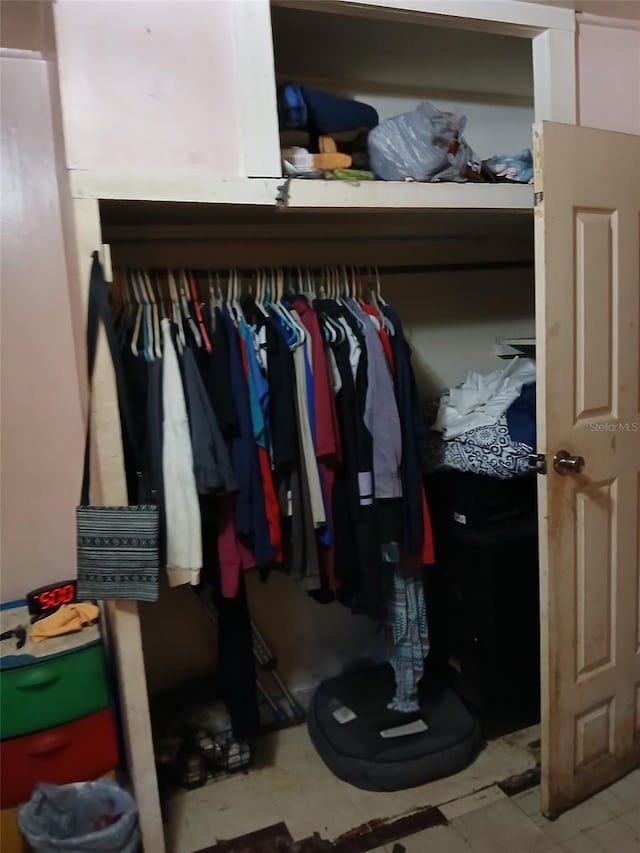 view of closet