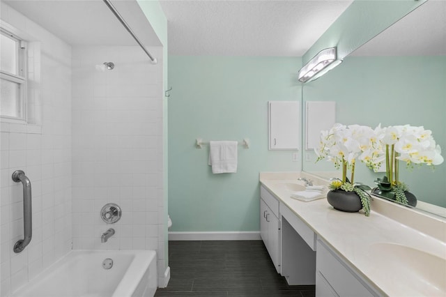 3263 Woodberry Ln Lot 15, Sarasota, FL 34231 - full bath featuring baseboards, shower / tub combination, and double vanity