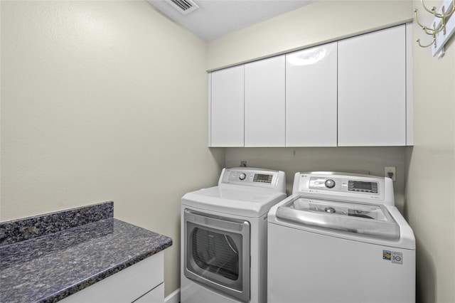 3263 Woodberry Ln Lot 15, Sarasota, FL 34231 - laundry room with cabinet space and washing machine and clothes dryer