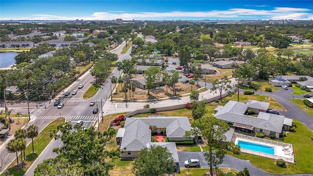 2188 Corinne Ct S Unit A, Saint Petersburg, FL 33712 - aerial view of property and surrounding area with nearby suburban area and a pool