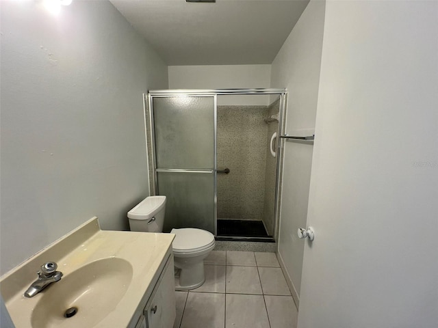 2188 Corinne Ct S Unit A, Saint Petersburg, FL 33712 - full bathroom with a shower stall, tile patterned floors, and vanity