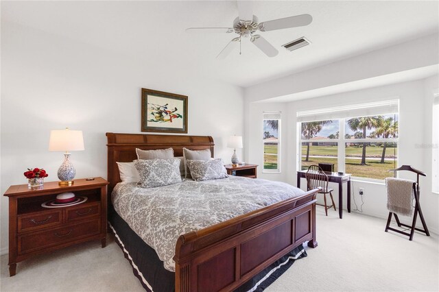 315 Heritage Isles Way, Bradenton, FL 34212 - bedroom featuring light colored carpet and a ceiling fan