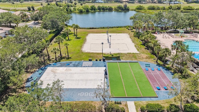 315 Heritage Isles Way, Bradenton, FL 34212 - bird's eye view of a nearby body of water and a pool area