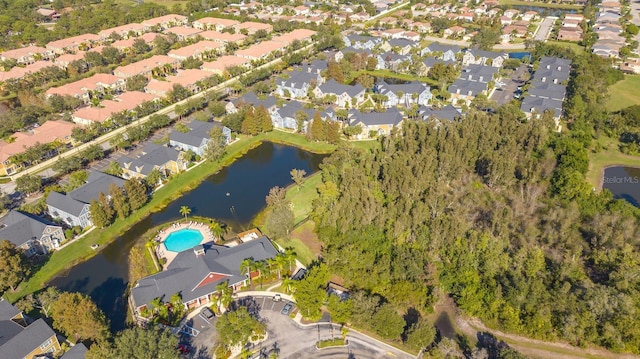 5681 Bidwell Pkwy Unit 102, Sarasota, FL 34233 - aerial view of property and surrounding area with nearby suburban area and a nearby body of water