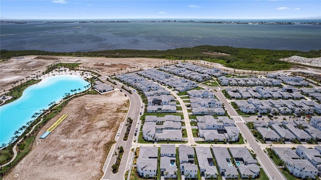 5910 Red Mangrove Ln, Bradenton, FL 34210 - aerial view of residential area featuring a pool area