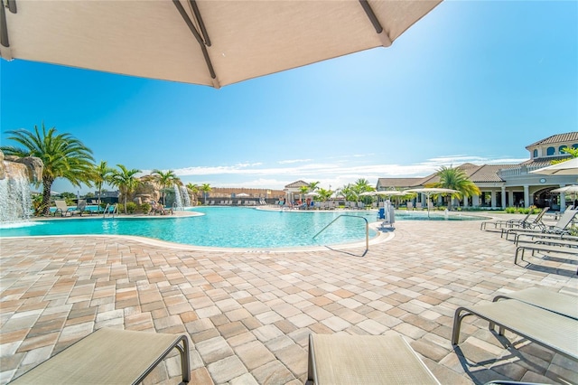 community pool featuring a patio