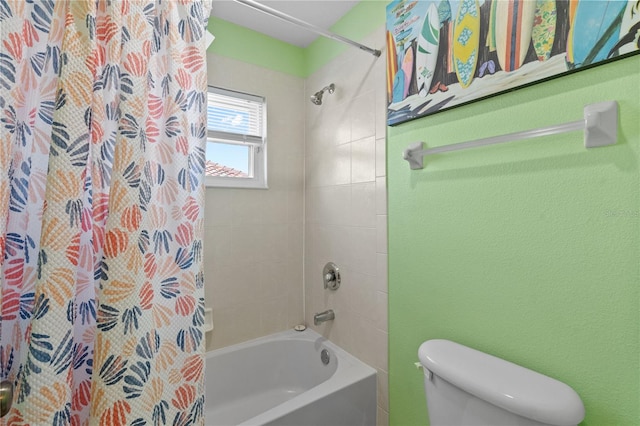 7626 Double Pine Dr, Sarasota, FL 34240 - bathroom with shower / bathtub combination with curtain and toilet