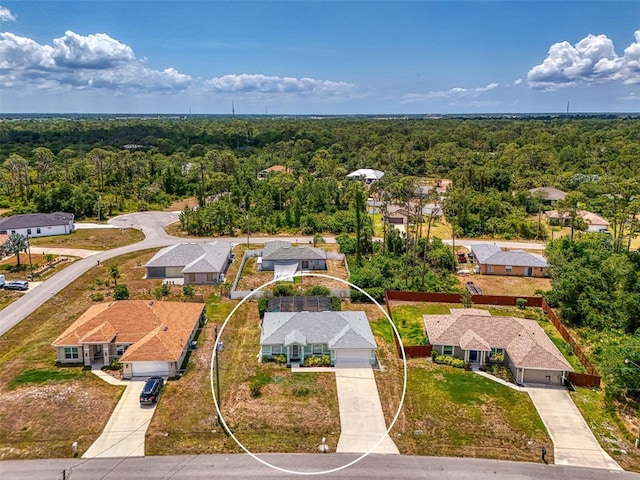 2759 Starview Ave, North Port, FL 34288 - aerial perspective of suburban area featuring a heavily wooded area