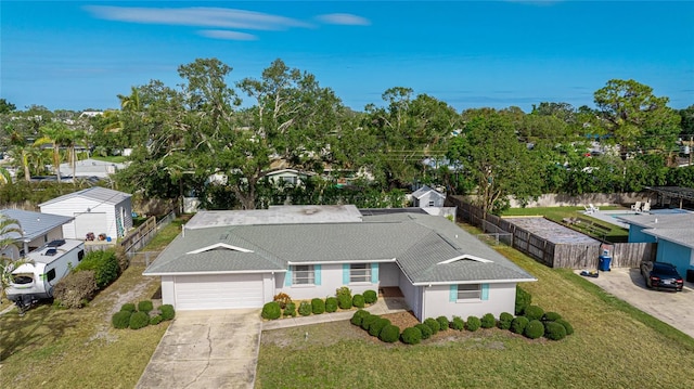 view from above of property