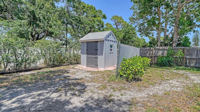 5706 10th Avenue Dr W, Bradenton, FL 34209 - view of shed featuring a fenced backyard
