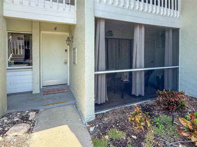 view of exterior entry