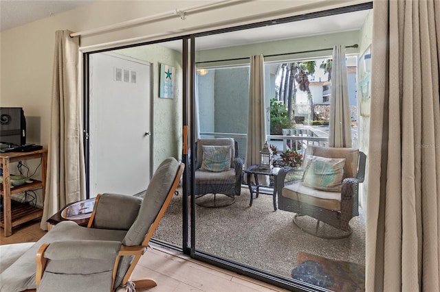 view of living area