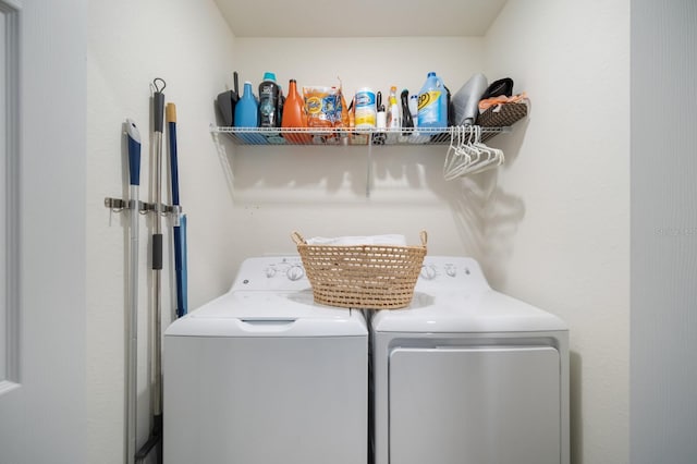 910 Tidewater Shores Loop Unit 103, Bradenton, FL 34208 - washroom with washing machine and dryer