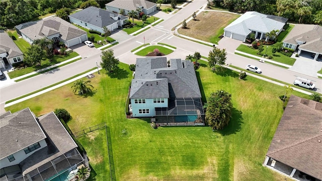 aerial view of residential area
