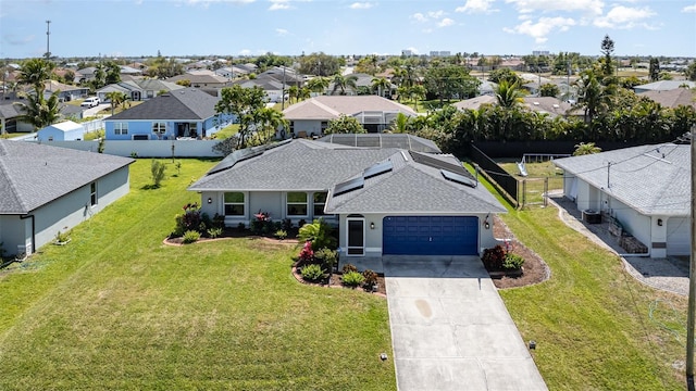 aerial perspective of suburban area