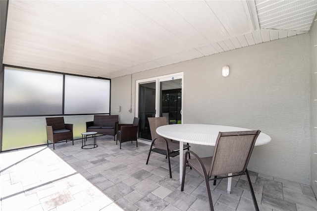 view of sunroom / solarium