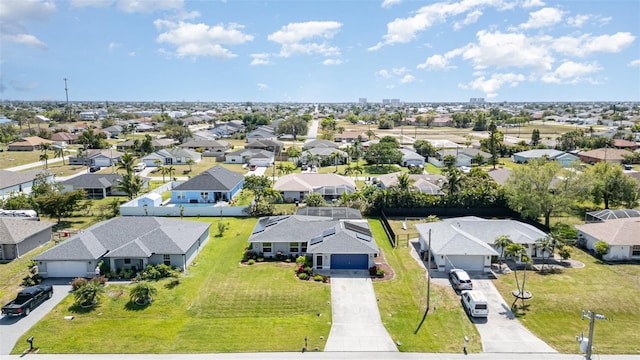 aerial perspective of suburban area