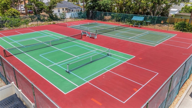 5632 Ashton Lake Dr Unit 5632, Sarasota, FL 34231 - view of tennis court with fence and community basketball court