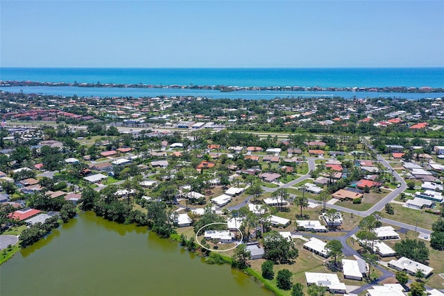 415 Courbet Dr Unit 415, Nokomis, FL 34275 - aerial view of residential area with a nearby body of water