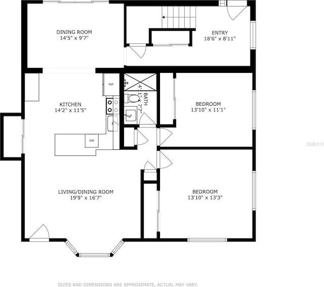 2655 Bay St, Sarasota, FL 34237 - floor plan / room layout