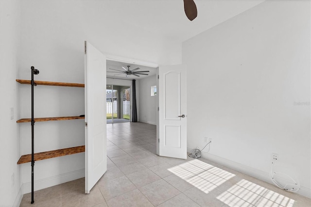 4315 Deep Creek Ter, Parrish, FL 34219 - spare room featuring a ceiling fan and light tile patterned floors
