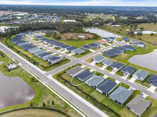 6708 162nd Pl E, Parrish, FL 34219 - aerial view of property and surrounding area with a nearby body of water and nearby suburban area