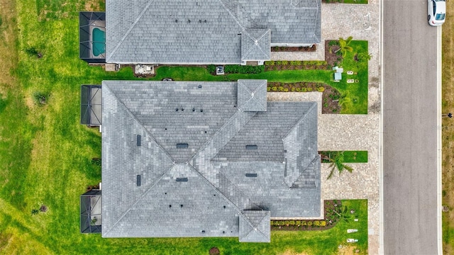 view from above of property