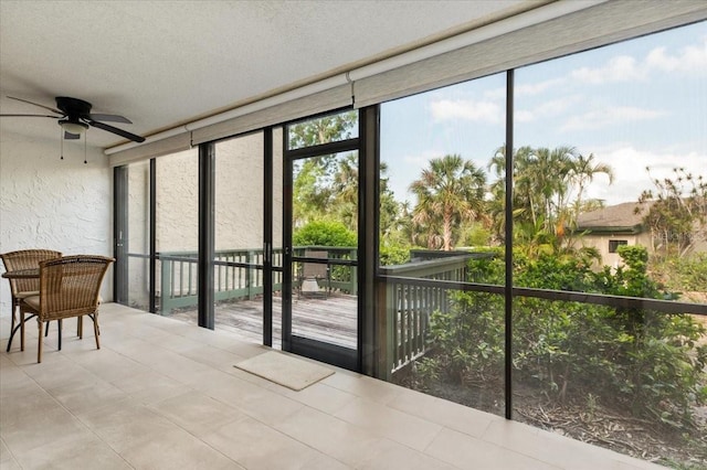 1629 Pelican Cove Rd Unit 138A, Sarasota, FL 34231 - sunroom / solarium with ceiling fan