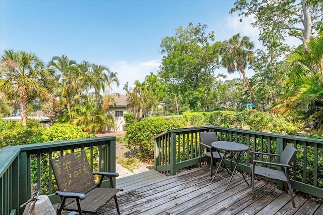 1629 Pelican Cove Rd Unit 138A, Sarasota, FL 34231 - view of wooden deck