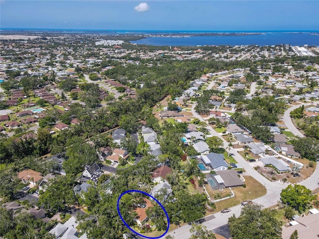 6402 23rd Avenue Dr W, Bradenton, FL 34209 - aerial view of property and surrounding area with a large body of water and nearby suburban area