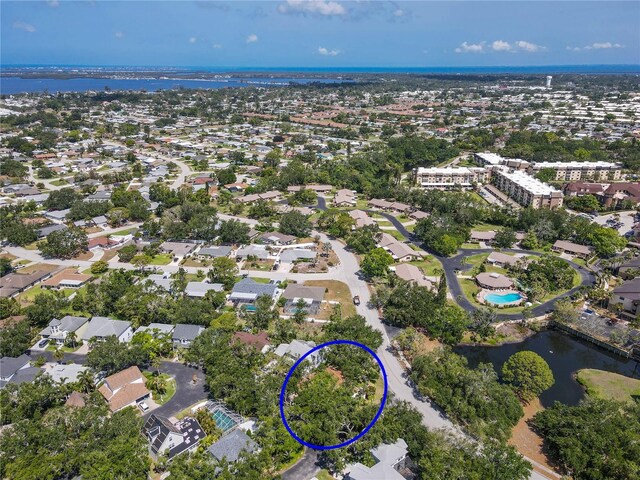 6402 23rd Avenue Dr W, Bradenton, FL 34209 - aerial overview of property's location featuring a nearby body of water