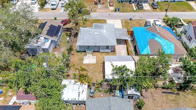aerial perspective of suburban area