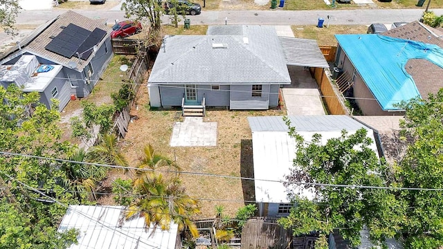 view from above of property