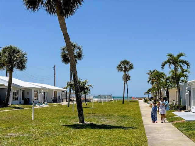 view of community with a yard