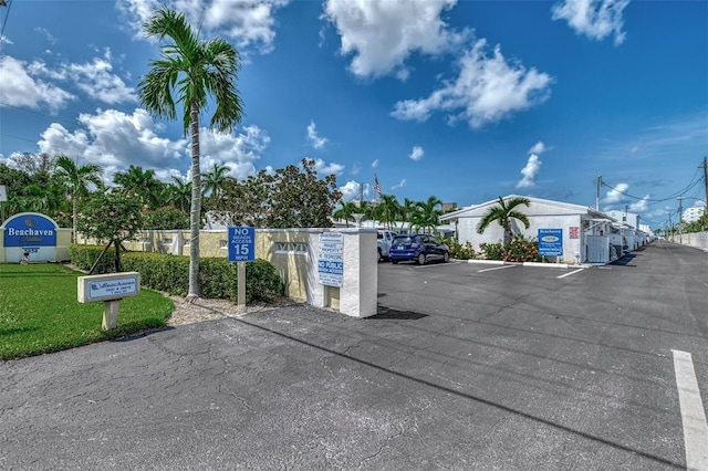 view of uncovered parking lot