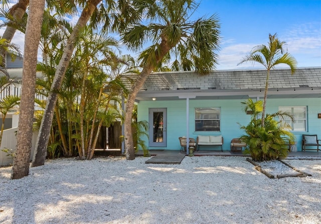 205 71st St Unit B, Holmes Beach, FL 34217 - view of front of house with covered porch