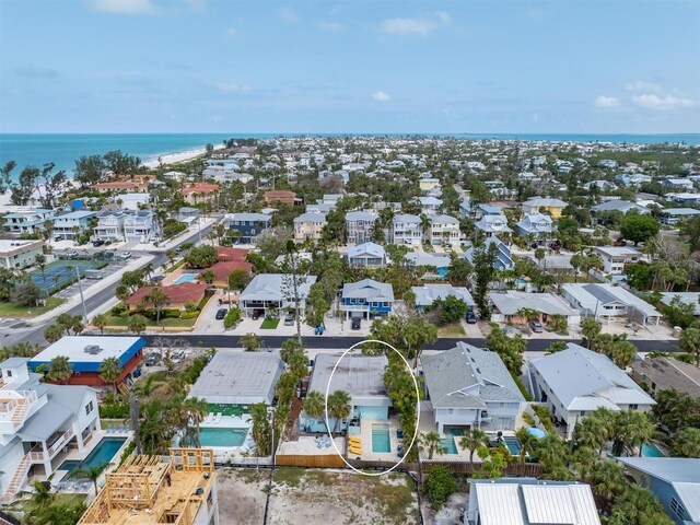 205 71st St Unit B, Holmes Beach, FL 34217 - aerial perspective of suburban area with a nearby body of water