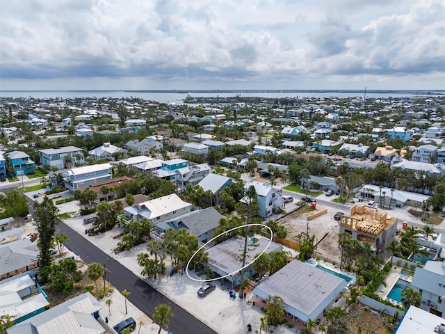 205 71st St Unit B, Holmes Beach, FL 34217 - aerial view of residential area with a nearby body of water