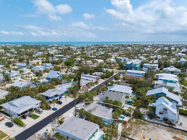 205 71st St Unit B, Holmes Beach, FL 34217 - aerial perspective of suburban area featuring a large body of water