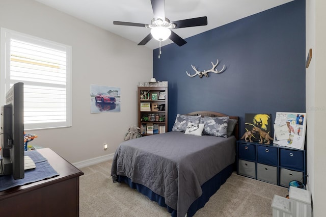 11513 11th Ave E, Bradenton, FL 34212 - bedroom featuring carpet floors, baseboards, and ceiling fan