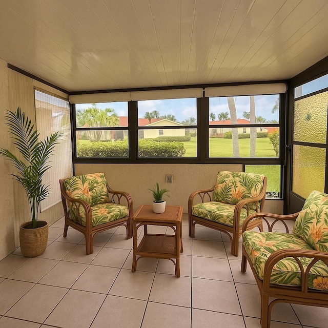 1214 56th St W Unit 1214, Bradenton, FL 34209 - sunroom with tile patterned flooring