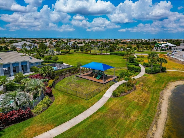 aerial perspective of suburban area