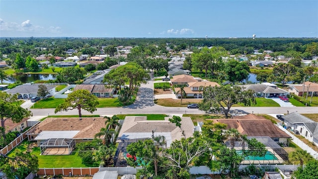 aerial view of residential area