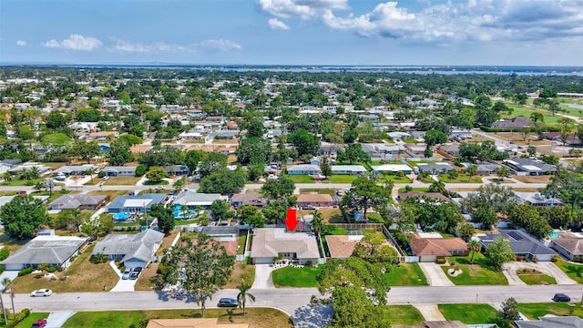 aerial perspective of suburban area