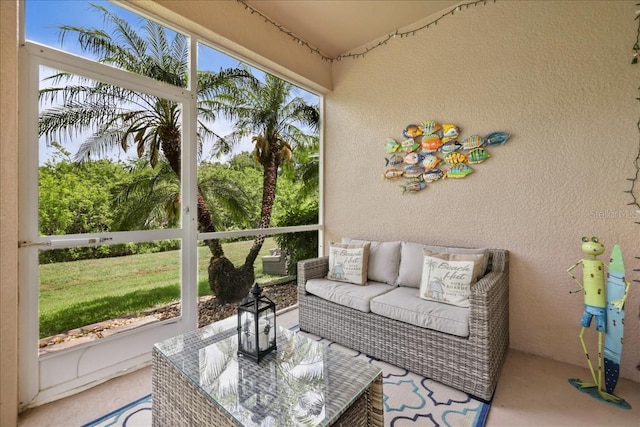 13180 SW Pembroke Cir N, Lake Suzy, FL 34269 - sunroom / solarium featuring outdoor lounge area