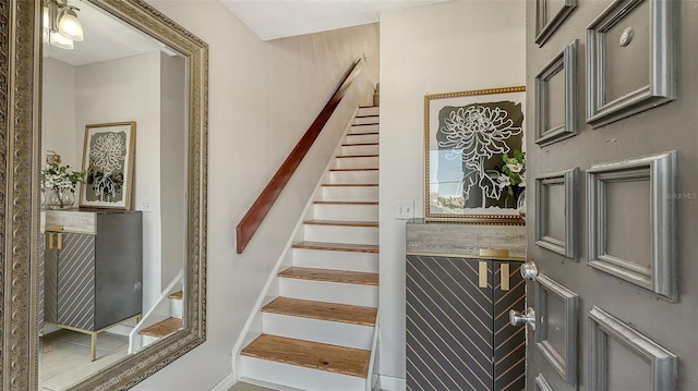 view of staircase