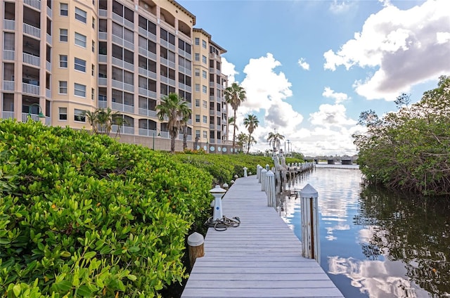 5561 Cannes Cir Unit 5101, Sarasota, FL 34231 - dock area featuring a water view