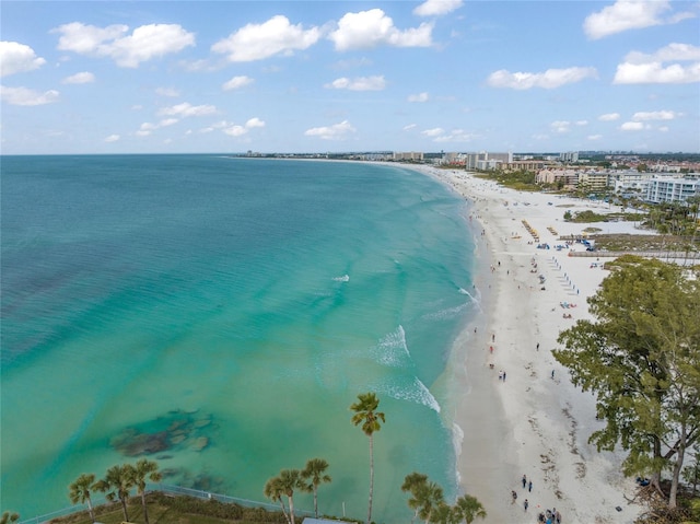 bird's eye view of unending shoreline