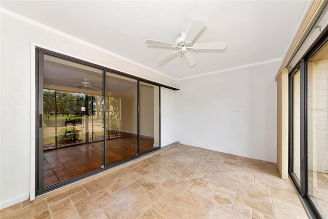 4471 Atwood Cay Cir Unit 13, Sarasota, FL 34233 - view of patio with ceiling fan